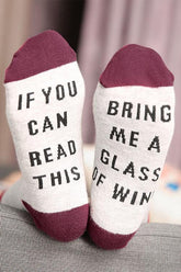 Bring mir ein Glas Wein Socke